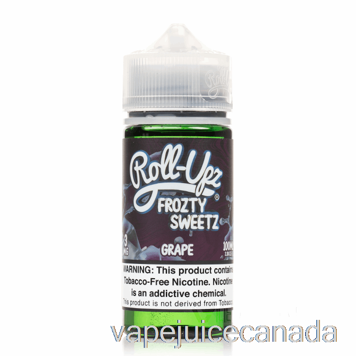 Vape Juice Grape ICE - Juice Roll-Upz E-Liquid - 100mL 6mg
